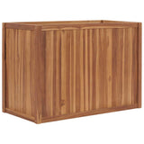 VIDAXL -Pflanzer erhoben 100x50x70 cm Festes Teakholzholz - afbeelding 1