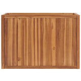 VIDAXL -Pflanzer erhoben 100x50x70 cm Festes Teakholzholz - afbeelding 2