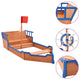 Vidaxx Sandkasten Piratenschiff 190x94,5x101 cm Kiefernholz