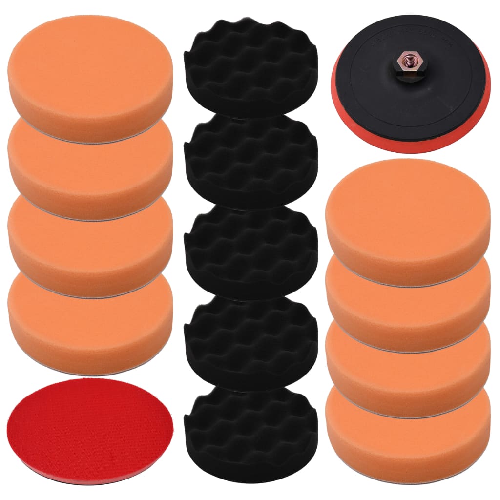 Vidaxx 14-teiliges Polierpad-Set 150 mm