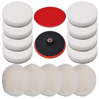Vidaxx 14-teiliges Polierpad-Set 180 mm