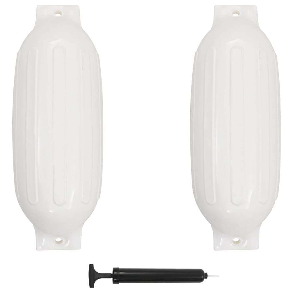 Vidaxl BootStoot -Kissen 2 PCs 69x21.5 cm PVC Weiß