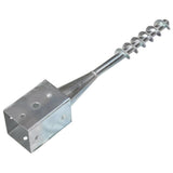 Vidaxl gemahlene Stifte 2 ST 9x9x56 cm verzinkter Stahl Silber gefärbt - afbeelding 3