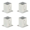 Vidaxl Paalanchers 4 ST 101 mm verzinktes Metall