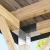 Vidaxl-Pfahlverbindungen 4 PC Y-Form 71x71 mm verzinktes Metall