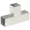 Vidaxl Pale Connection T-Form 81x81 mm verzinktes Metall