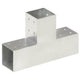 Vidaxl Pale Connection T-Form 81x81 mm verzinktes Metall