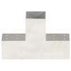 Vidaxl Pale Connection T-Form 81x81 mm verzinktes Metall
