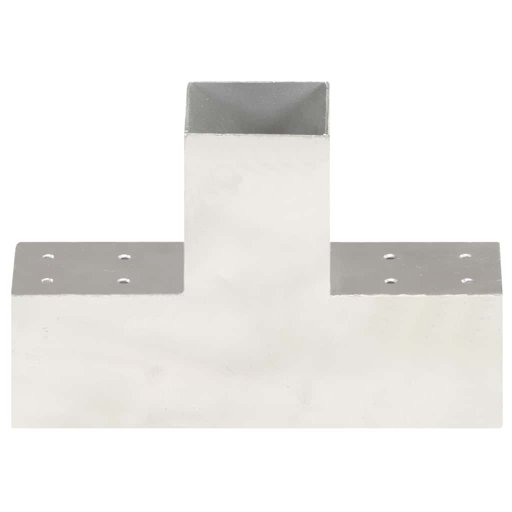 Vidaxl Pale Connection T-Form 81x81 mm verzinktes Metall