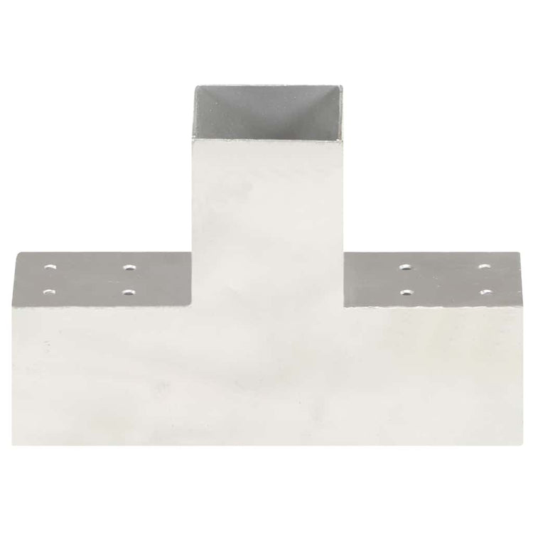 Vidaxl Pale Connection T-Form 81x81 mm verzinktes Metall