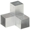 Vidaxl-Pfahlverbindungen 4 PC Y-Form 91x91 mm verzinktes Metall
