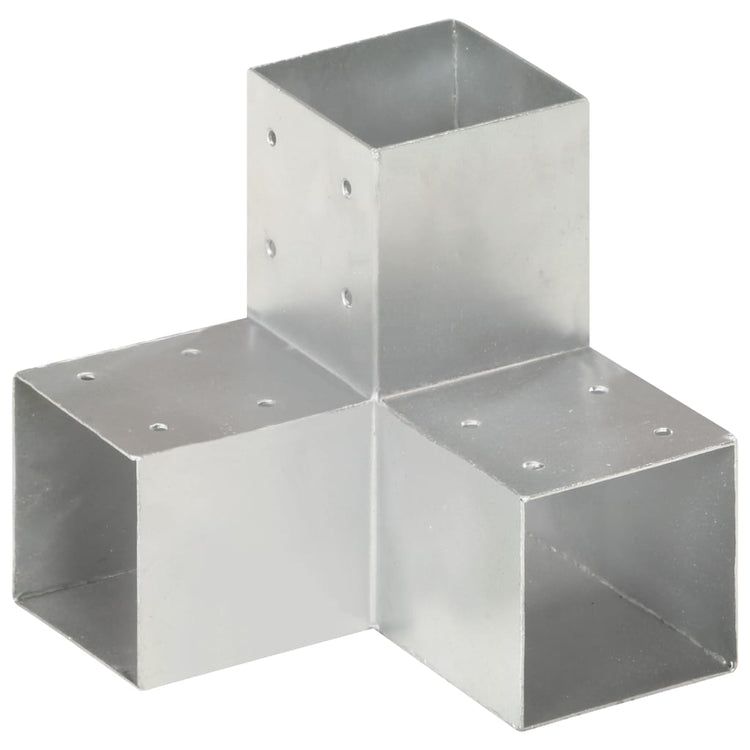 Vidaxl-Pfahlverbindungen 4 PC Y-Form 91x91 mm verzinktes Metall