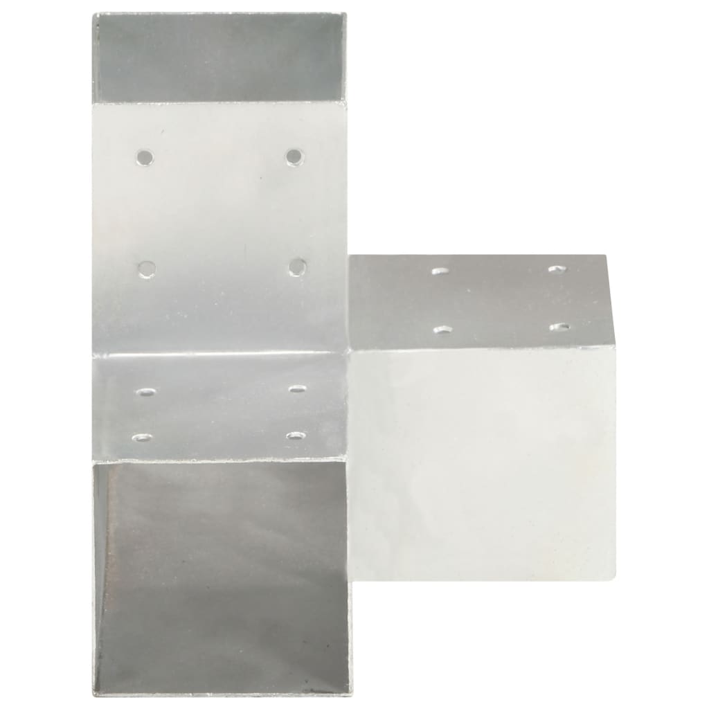 Vidaxl-Pfahlverbindungen 4 PC Y-Form 91x91 mm verzinktes Metall