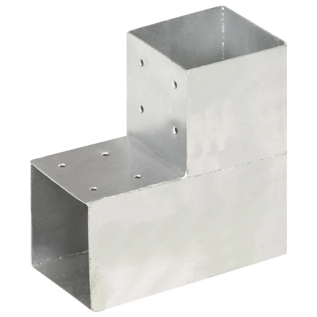 Vidaxl Pale Connection L-Form 101x101 mm verzinktes Metall