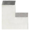 Vidaxl Pale Connection L-Form 101x101 mm verzinktes Metall
