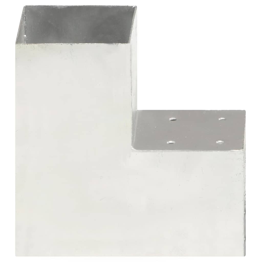 Vidaxl Pale Connection L-Form 101x101 mm verzinktes Metall