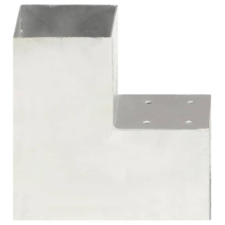 Vidaxl Pale Connection L-Form 101x101 mm verzinktes Metall