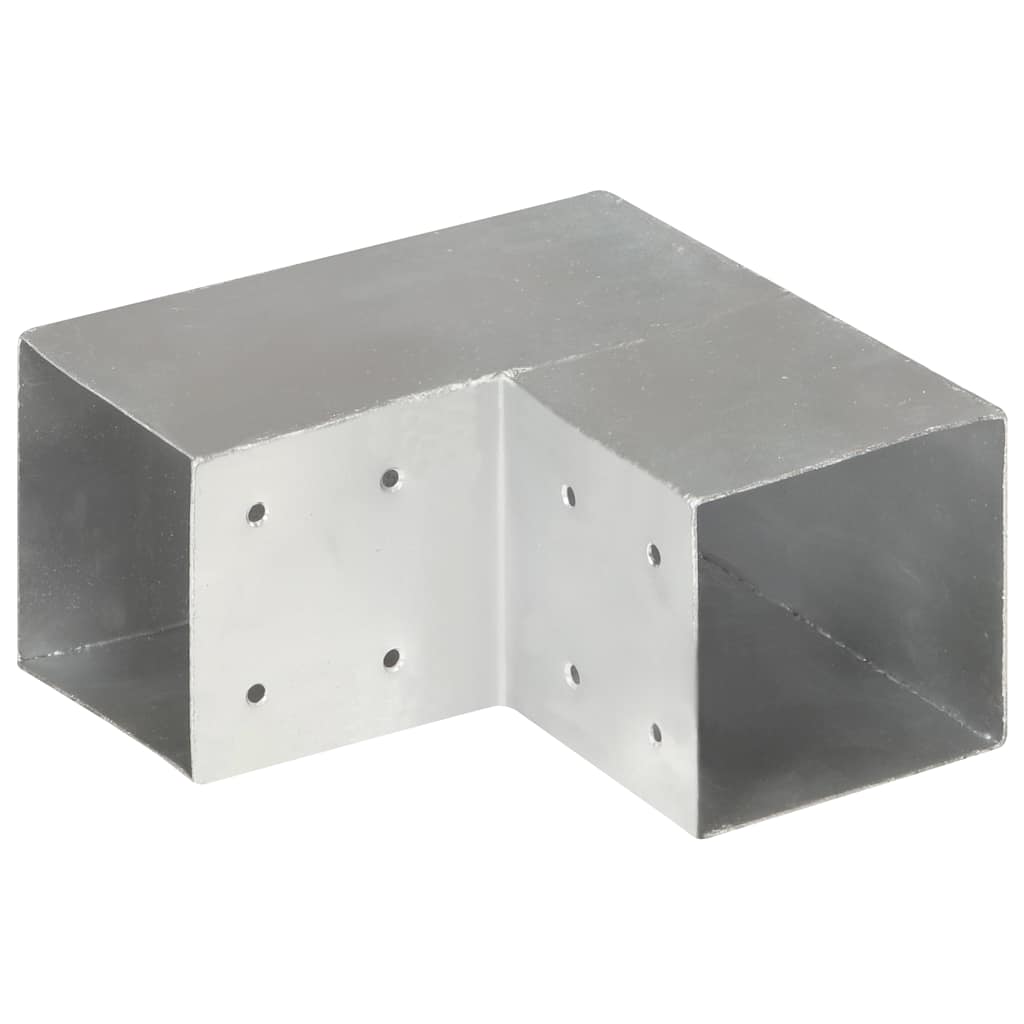 Vidaxl Pale Connection L-Form 101x101 mm verzinktes Metall