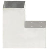 Vidaxl-Pfahlanschlüsse 4 ST L-Form 101x101 mm verzinktes Metall