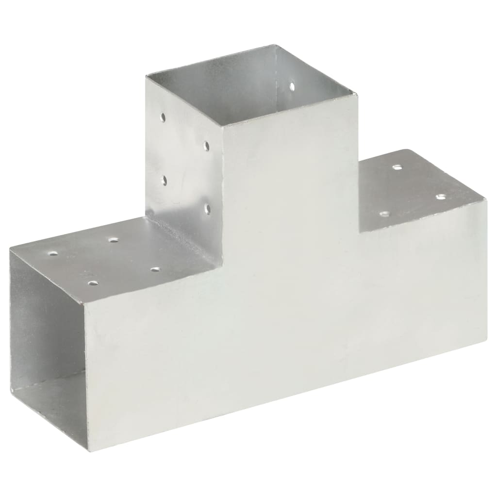 Vidaxl Pale Connection T-Form 101x101 mm verzinktes Metall