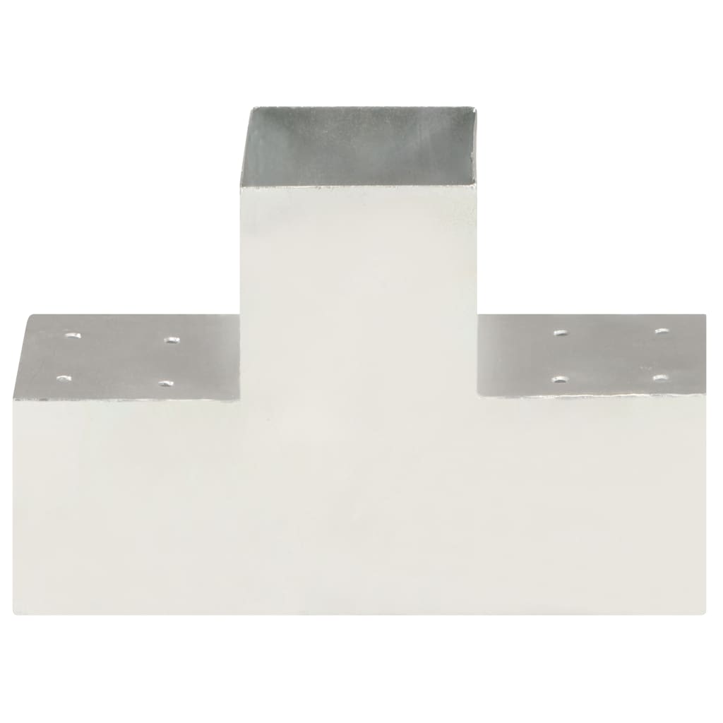 Vidaxl Pale Connection T-Form 101x101 mm verzinktes Metall