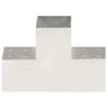 Vidaxl-Pfahlanschlüsse 4 ST T-Form 101x101 mm verzinktes Metall