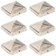 Vidaxl -Pfahlkappen 6 St. Pyramid 71 x 71 mm Edelstahl