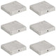 Vidaxl -Pfahlhauben 6 St. Pyramid 91x91 mm verzinktes Metall