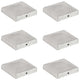 VIDAXL -Pfahlhaube 6 St. Pyramid 101x101 mm verzinktes Metall