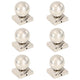 VIDAXL -Pfahlhaube 6 St Bol 91 x 91 mm Edelstahl