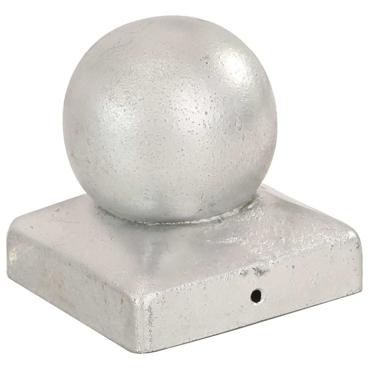 Vidaxl -Pfahlhauben 6 St Bol 71 x 71 mm verzinktes Metall