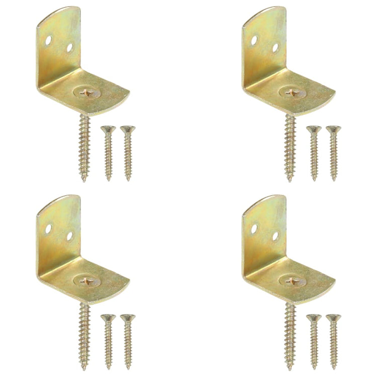 Vidaxl HEK Panel-Klammern 4 PCs L-Form-verzinktes Metall