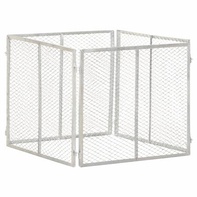 Vidaxx Kompostbehälter 85x85x70 cm aus verzinktem Stahl