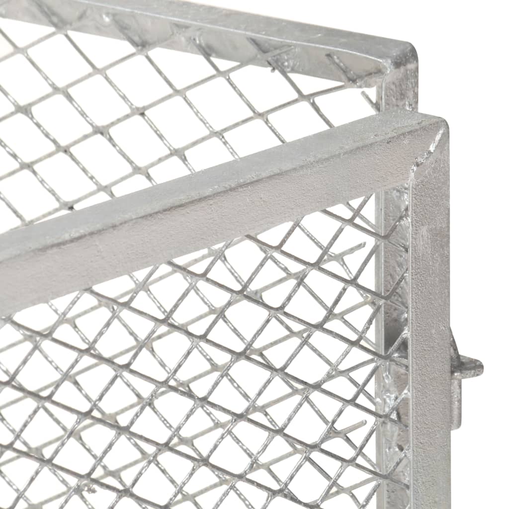 Vidaxx Kompostbehälter 85x85x70 cm aus verzinktem Stahl