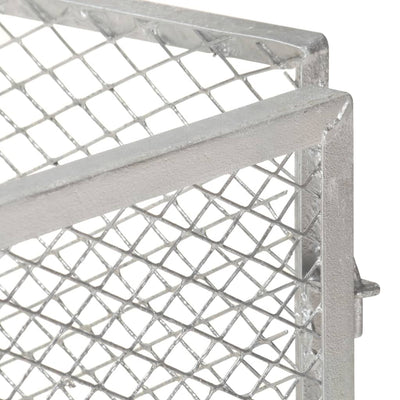 Vidaxx Kompostbehälter 85x85x70 cm aus verzinktem Stahl