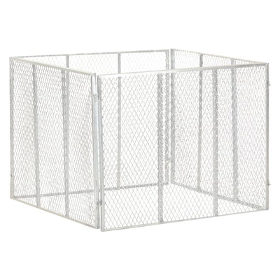 VIDAXL -Kompost -Bin 100x100x77 cm verzinkter Stahl