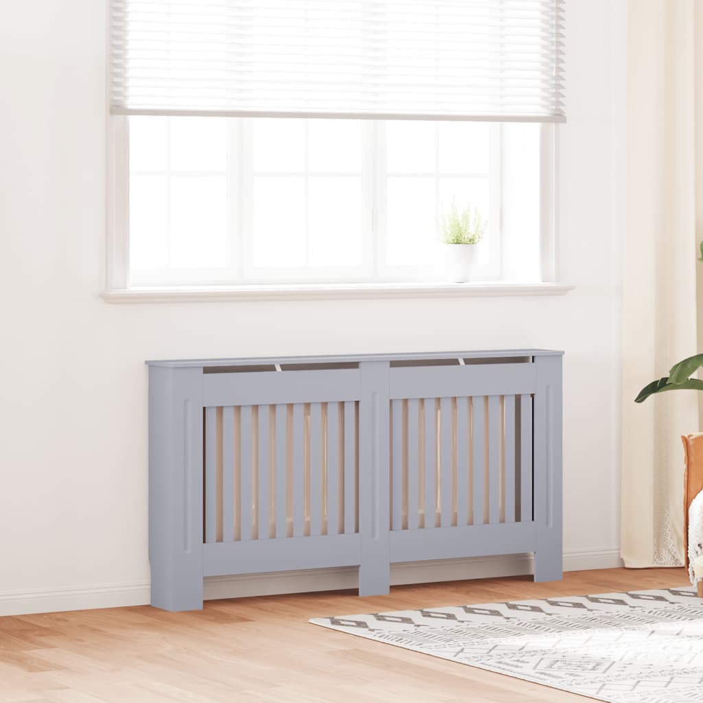 VIDAXL -Radiatorkonstruktion 152x19x81.5 cm MDF -Anthrazit