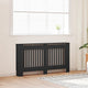 VIDAXL -Radiatorkonstruktion 152x19x81.5 cm MDF Schwarz