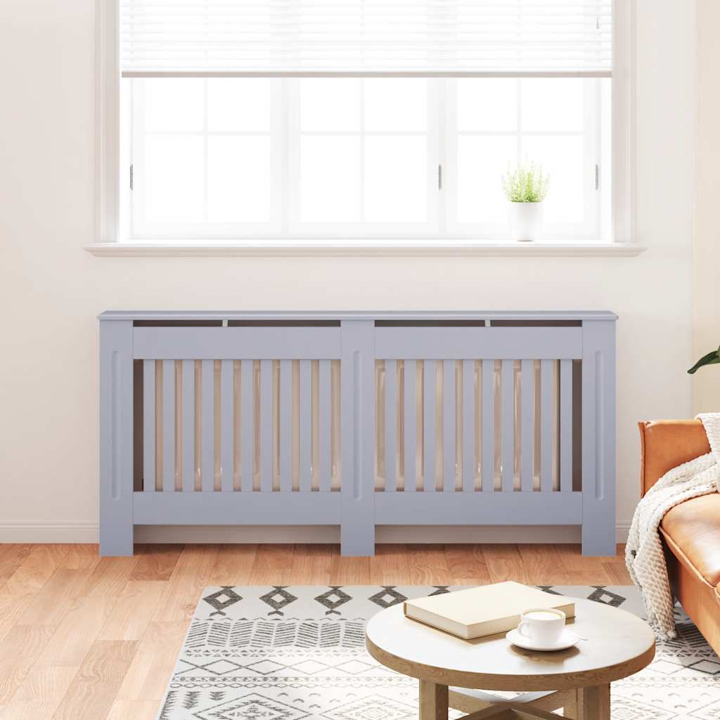 VIDAXL -Radiatorkonstruktion 172x19x81.5 cm MDF -Anthrazit