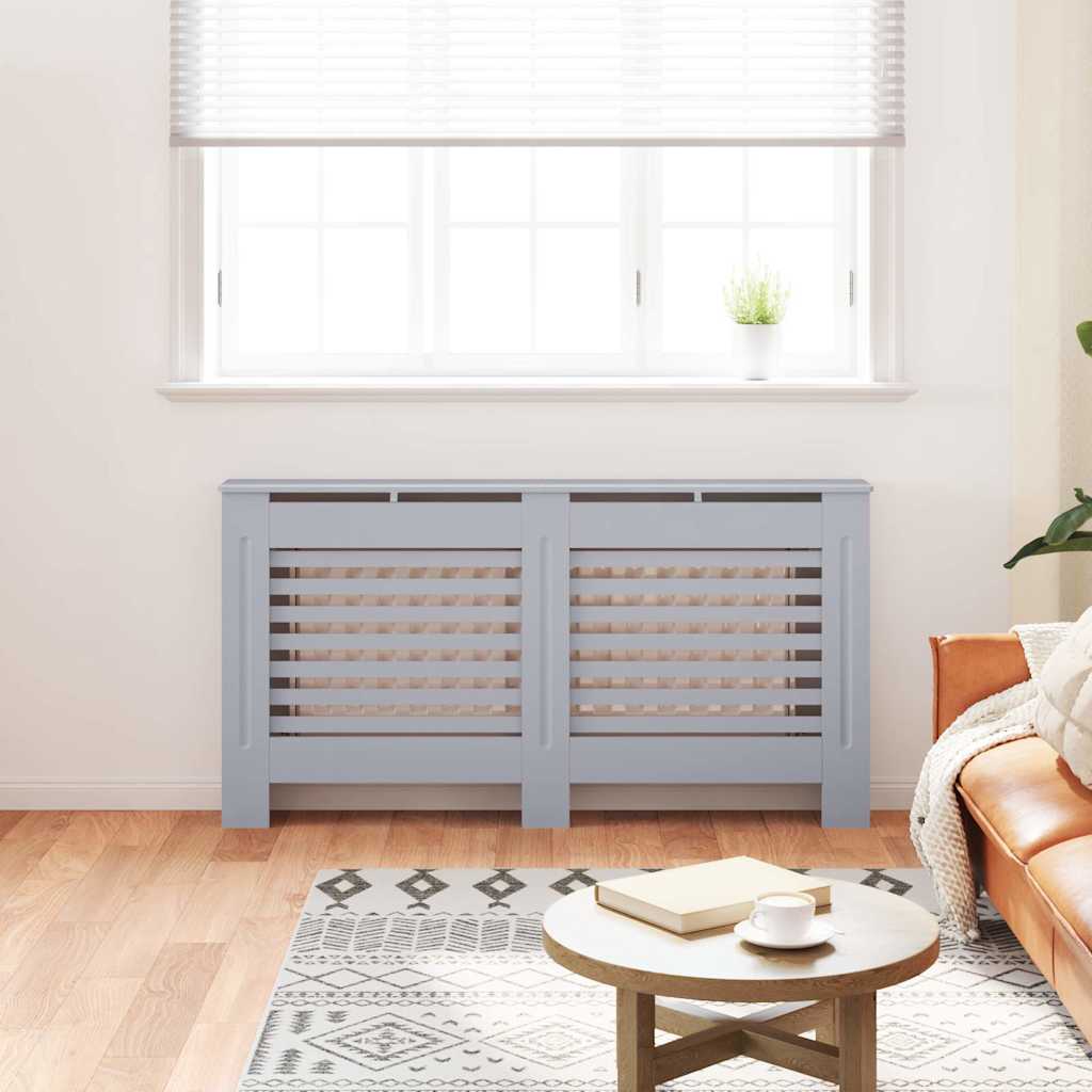 VIDAXL -Radiatorkonstruktion 152x19x81.5 cm MDF -Anthrazit