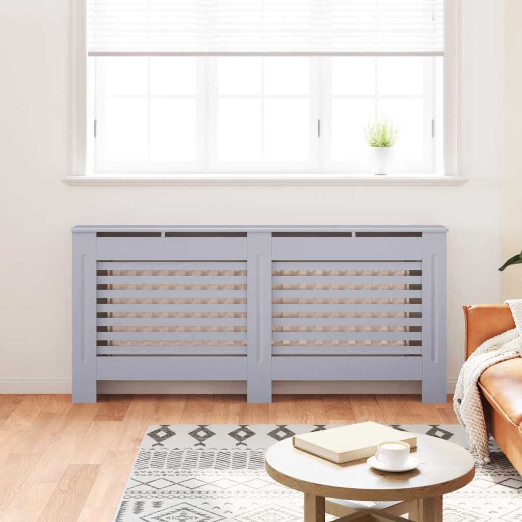 VIDAXL -Radiatorkonstruktion 172x19x81.5 cm MDF -Anthrazit