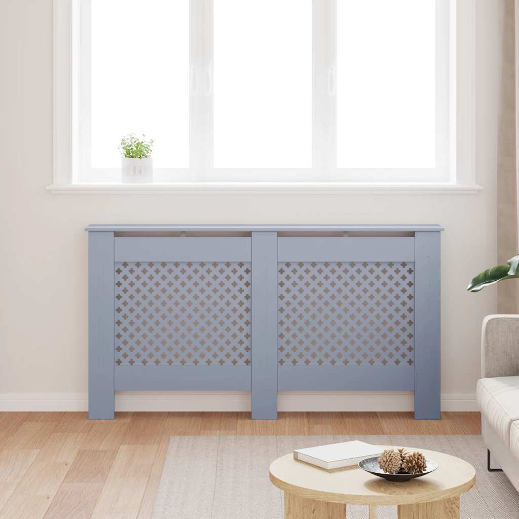 VIDAXL -Radiatorkonstruktion 152x19x81.5 cm MDF -Anthrazit