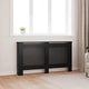 VIDAXL -Radiatorkonstruktion 152x19x81.5 cm MDF Schwarz