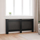 VIDAXL -Radiatorkonstruktion 172x19x81.5 cm MDF Schwarz