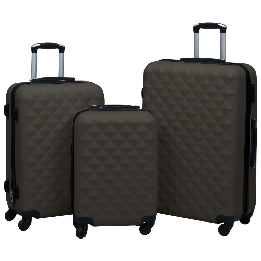 VIDAXL 3-Teile-Hard-Gepäck-Set Anthrazit