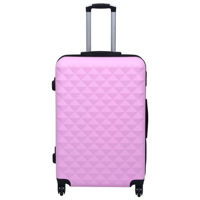 Vidaxl 2-teiliger hartes Gepäckset rosa
