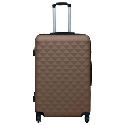 Vidaxl 2-teiliges hartes Gepäckset Brown