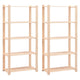 VIDAXL-Speicher 5-Schicht 2 ST 80x38x170 cm Kiefernholz 250 kg