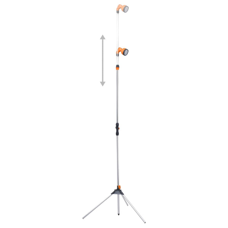 Vidaxl Outdoor -Dusche mit einem Stativ 221 cm Aluminium