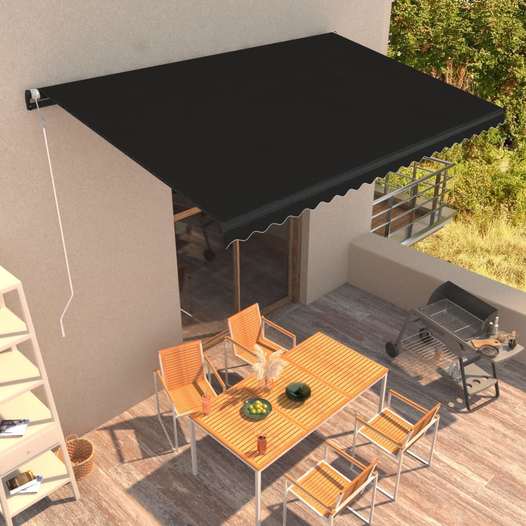 Vidaxl Luifel erweitert automatisch 600x300 cm Anthrazit